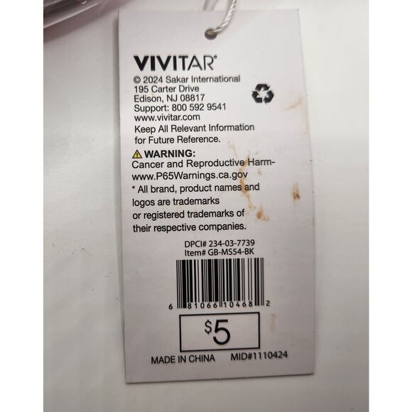 Vivitar Game Day Waist Pouch, Clear w/ Red Adjustable Strap - Picture 2 of 2